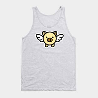 When Pigs Fly: Yellow Tank Top